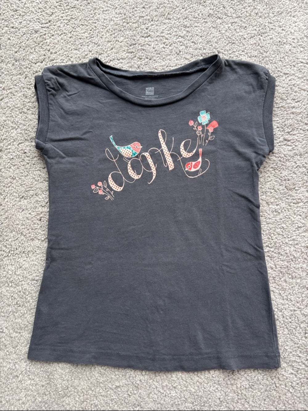 Tea Collection grey cap-sleeve tee - danke!